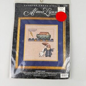 Alma Lynn Counted Cross Stitch Kit Natural Stormy Night #41390 NEW OLD STOCK